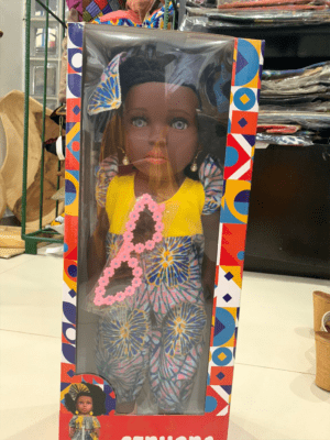 Poupée Africaine Sephora robe jaune - IN BABI