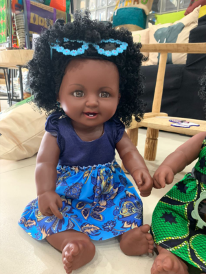 Poupée Apoutchou robe bleu - IN BABI