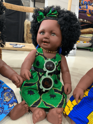 Poupée Apoutchou robe verte - IN BABI