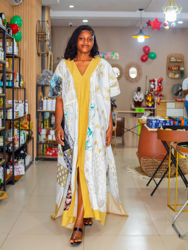 Boubou Pagne WOODIN Motif Tissu - Feitty 225