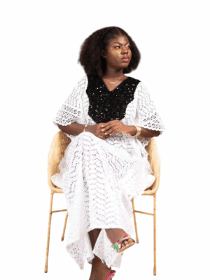 ROBE DENTELLE BLANCHE - ONAF