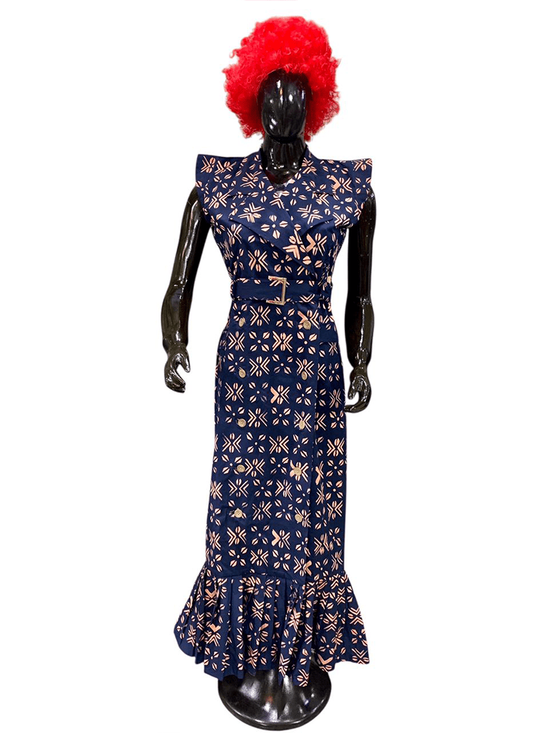 ROBE JEANS IMPRIMER - ABLA F COLLECTION